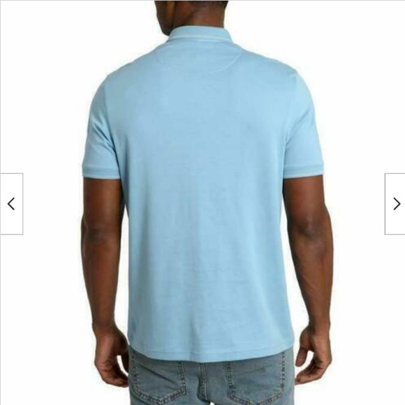 Jachs New York Polo Shirt Mens 3XL Copen Blue Cotton Three Button Short Sleeve - Picture 10 of 11